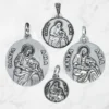Medalla Santa Ana en plata de ley varios tamaños.