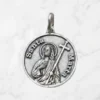 Medalla de Santa Marta en plata de ley 925 forma redonda.