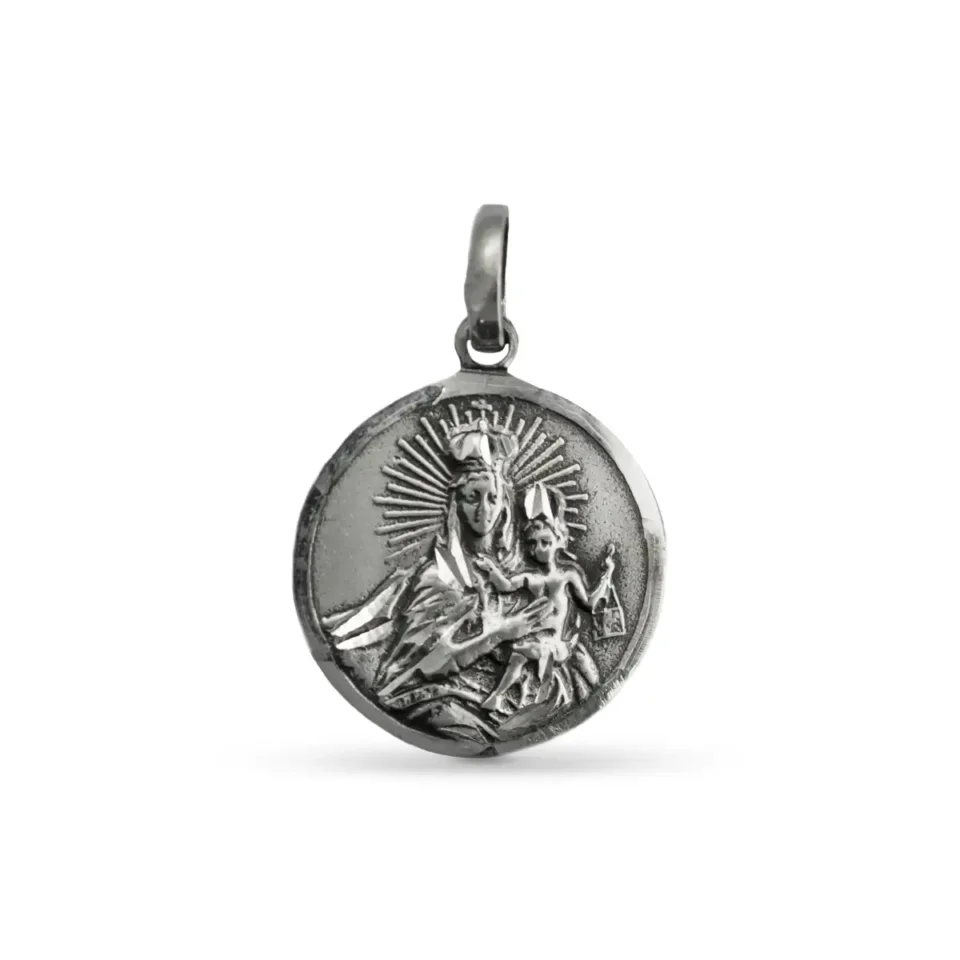Medalla Virgen del Carmen redonda