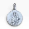 Medalla Virgen del Carmen forma redonda en plata de ley.
