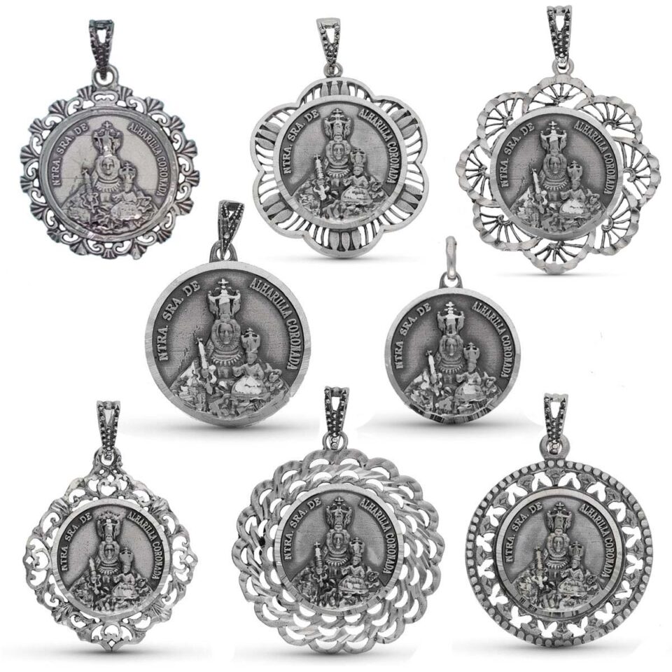Medallas Virgen de Alharilla Coronada