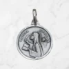 Medalla de Santa Teresa en plata de ley 925 forma redonda