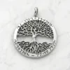 Colgante Árbol de la Vida en plata de ley letras hebreas