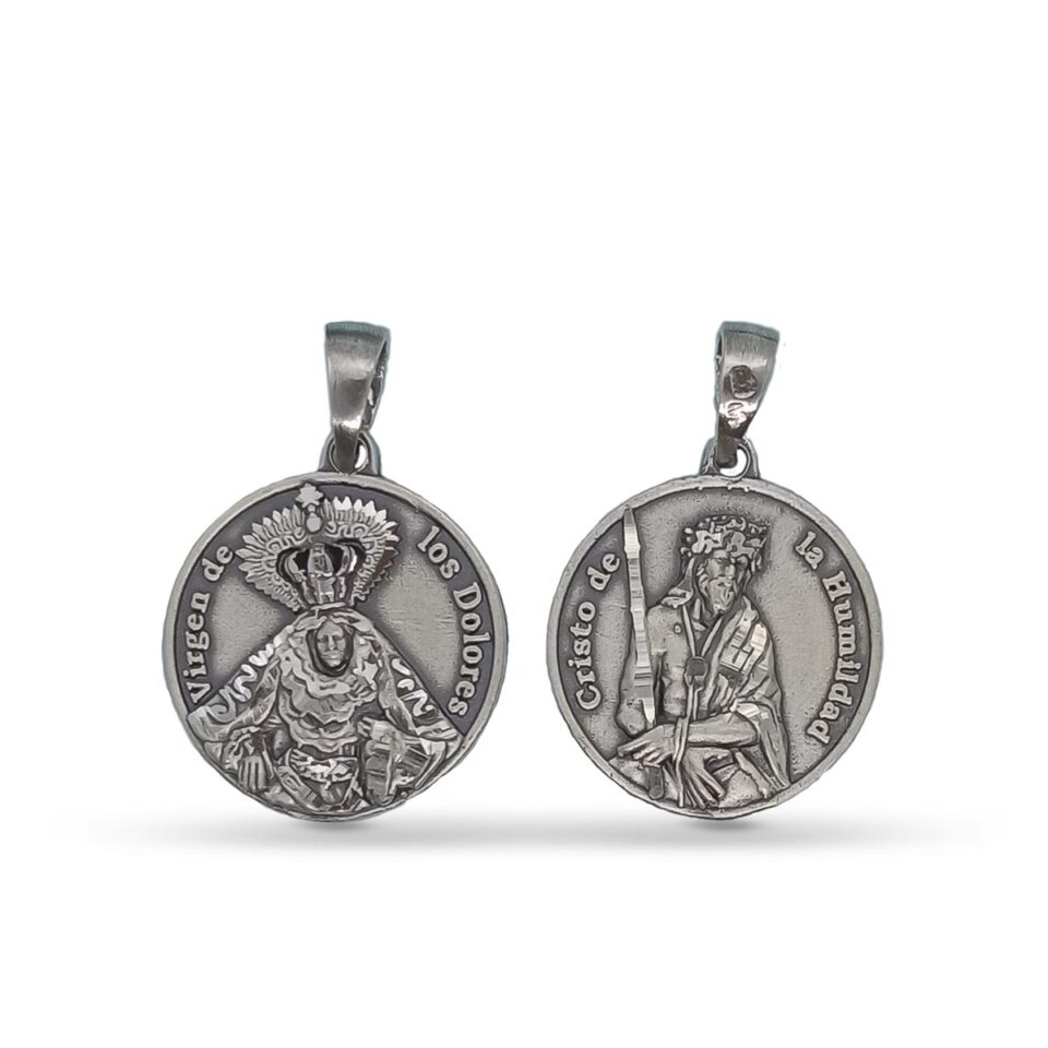Medallas Virgen de los Dolores y Cristo de la Humildad