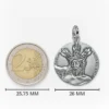 Medalla de plata circular Santísimo Cristo del Amor Sevilla