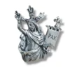 Cristo Resucita en plata de ley silueta