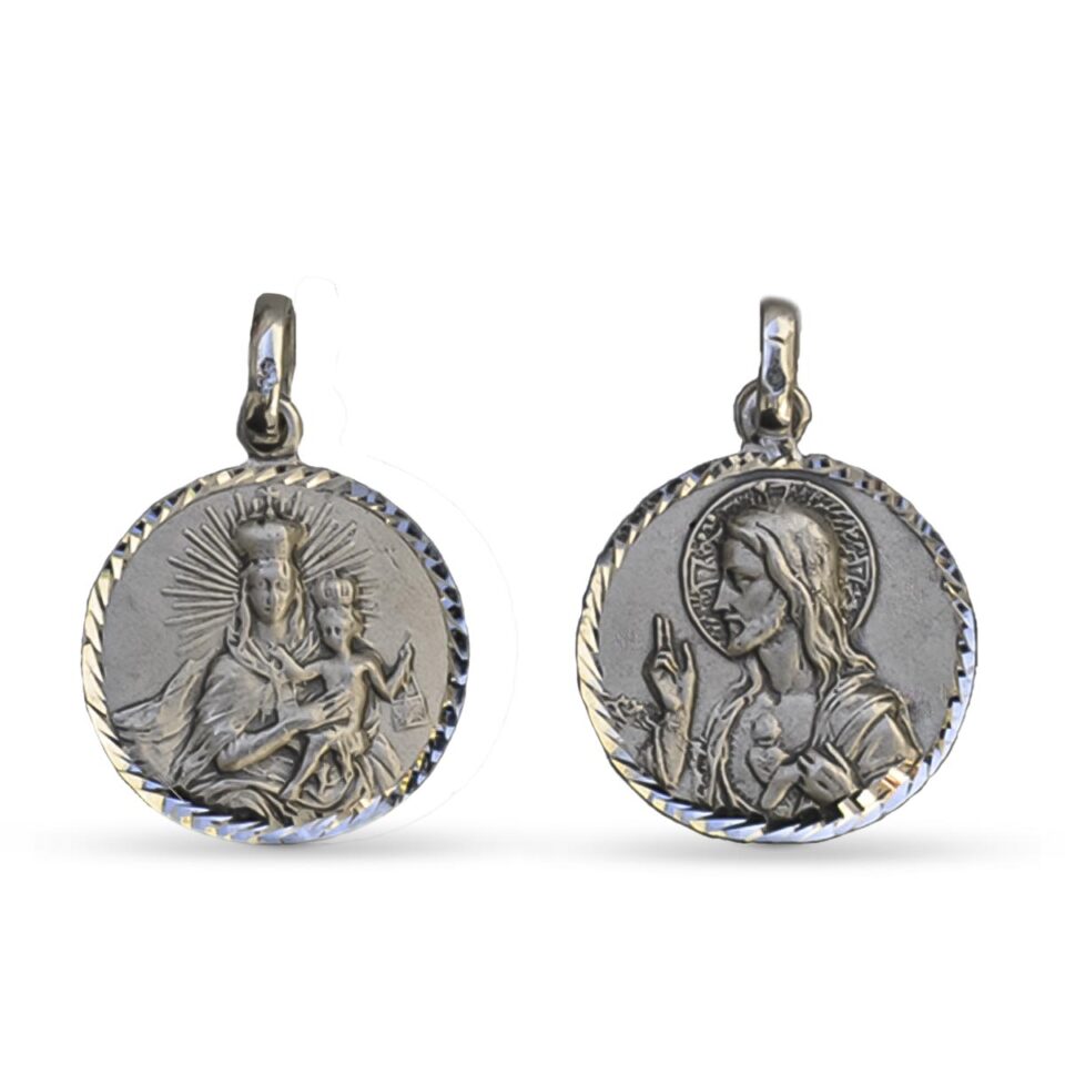 Medallas Virgen del Carmen y Sagrado Corazón de Jesús