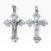 Comparativa de cruz de comunión en plata de ley 925 modelos con Cristo y con símbolos eucarísticos.