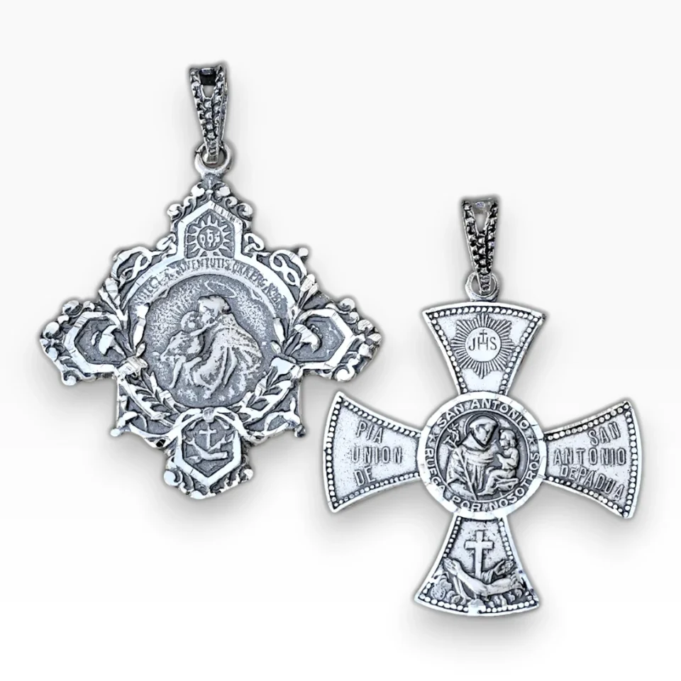 Cruz San Antonio de Padua en Plata