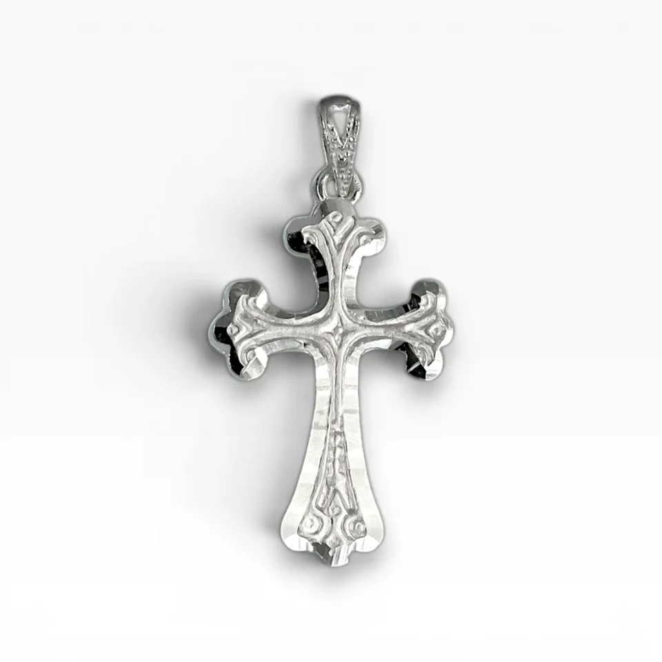 Colgante Cruz Renacimiento Plata de ley