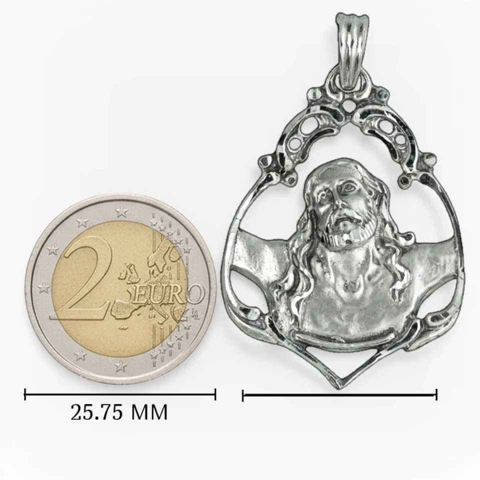 Medalla de plata del Cristo del Cachorro - Joyería Religiosa